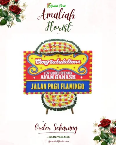 Bunga Papan Congratulation di Tambak Sari